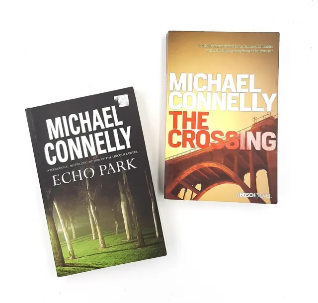 Michael Connelly x2 Harry Bosch Large Paperback Books Echo Park + The Crossing