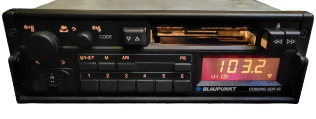 Blaupunkt Coburg SQR 49 Radio Autoradio VW Porsche Golf Polo Passat T4 Oldtimer