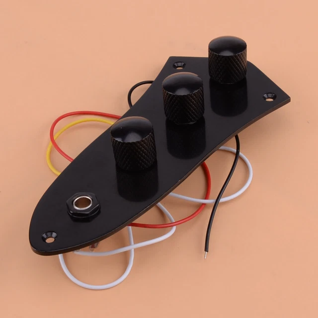 Prewired Loaded Control Plate Fits For Fender Jazz Bass Guitar Replacement