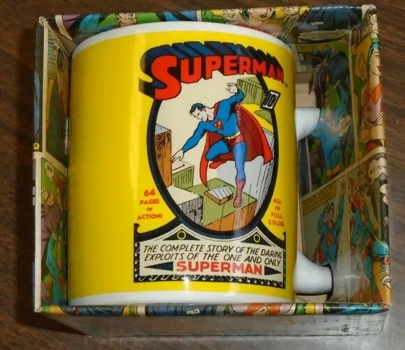 Superman #1 Classic CERAMIC Mug Cup DC Comics Half Moon Bay ACTION