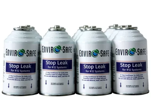 Envirosafe Auto A/C Refrigerant stop leak, case of 12 4oz cans
