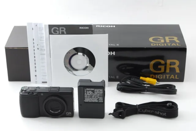 [ NEAR MINT ] Ricoh GR Digital II 2 10.1MP Digital Compact Camera Black JAPAN