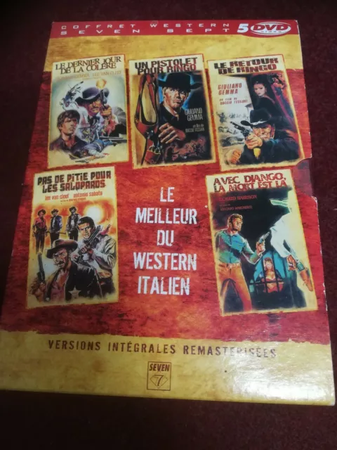 * Coffret Le Meilleur Du Western Italien 5 Dvd Version Integrale Remasterisee