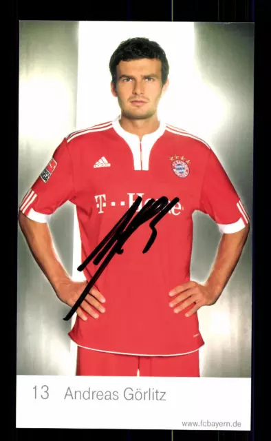 Andreas Görlitz Autogrammkarte Bayern München 2009-10 Original Signiert