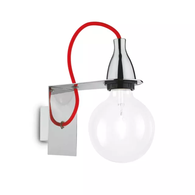 Ideal Lux MINIMAL AP1 Chrome Adapté à une utilisation à l'intérieur E27 70 W