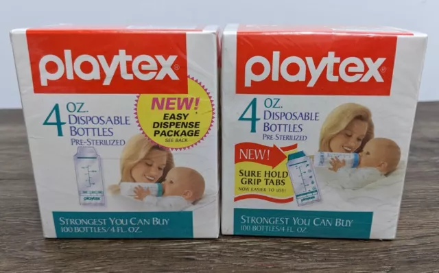 Vintage Playtex 4oz Disposable Baby Bottle