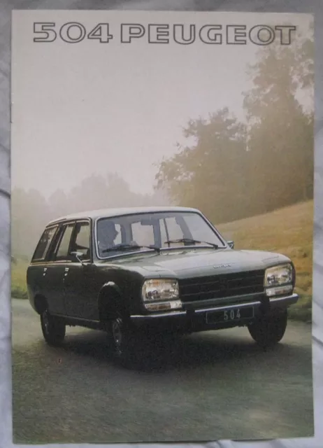 1977 Peugeot 504 Estate Brochure