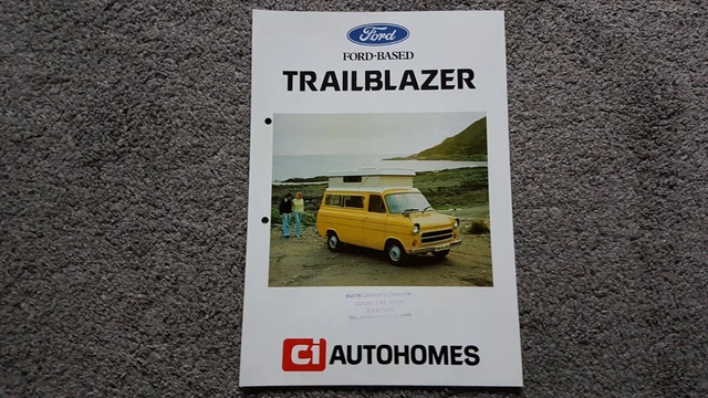 FORD TRANSIT MK1 Ci Autohomes Trailblazer Camper Van Sales Leaflet