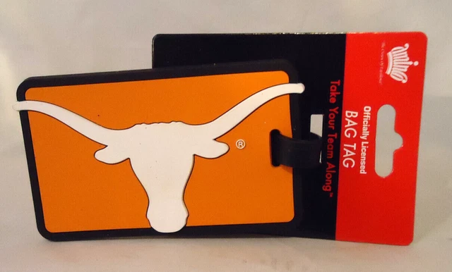 Texas University Longhorns Officially Licensed Bag Tag - New