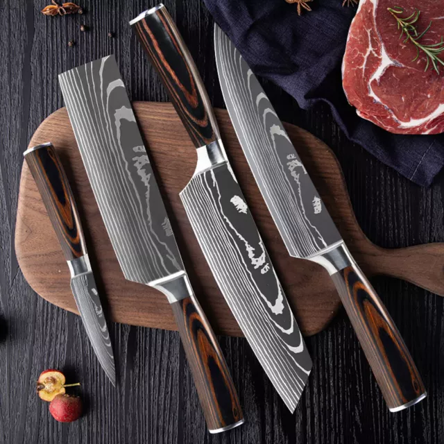 HESSLER WORLDWIDE STAINLESS Steel Chef knife set of 4 $52.00