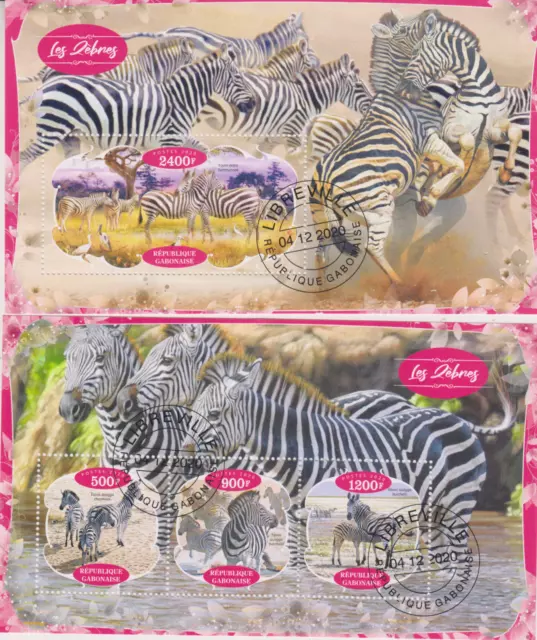 Zebra Gabun gestempelt 3412
