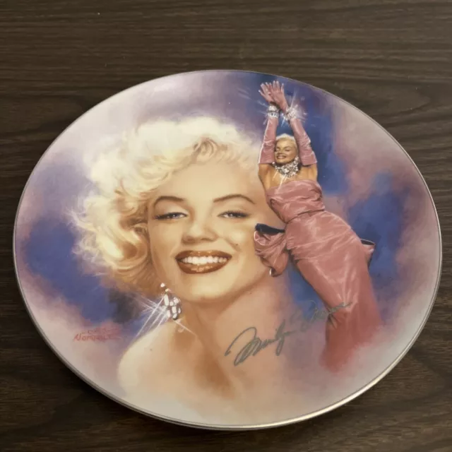 MARILYN MONROE Collector's Plate Bradford Exchange All That Glitters Memorabilia