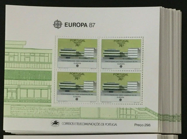 1987 Portugal Madeira; 100 Blocks Europa, postfrisch/MNH, Bl. 8, ME 1000,-