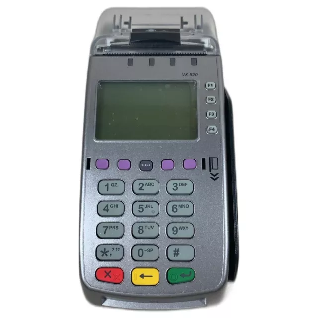 Used Verifone VX520 Credit Card Machine Terminal Reader READ DESCRIPTION