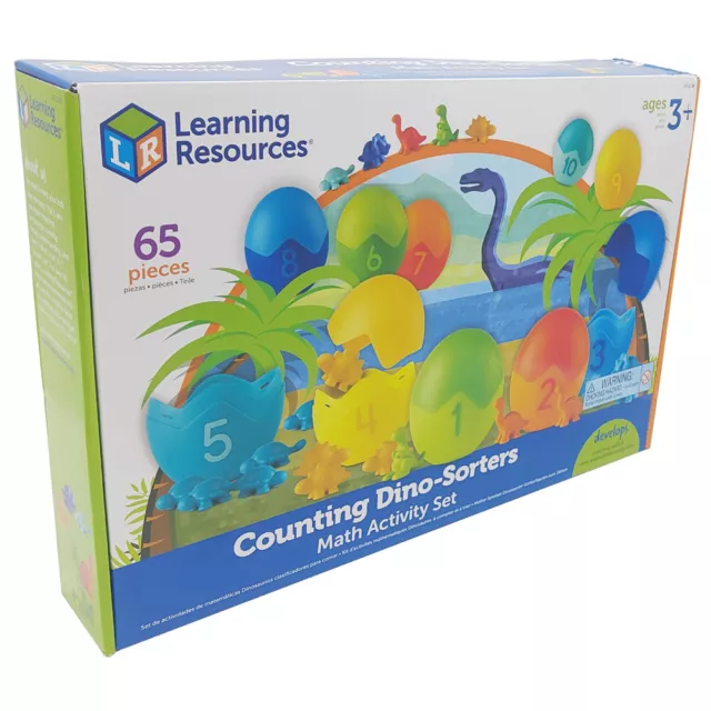 Learning Resources Counting Dino Sorters Math Activity Set Ages 3+