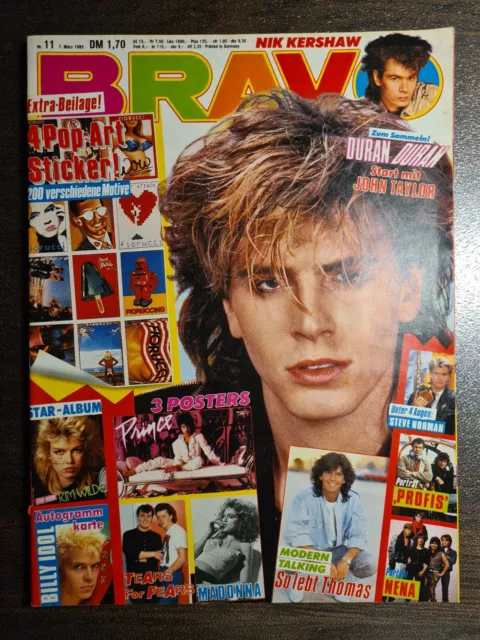 BRAVO 11/1985 Heft Komplett -Madonna, Kim Wilde, Nena, David Bowie, Prince- Top!