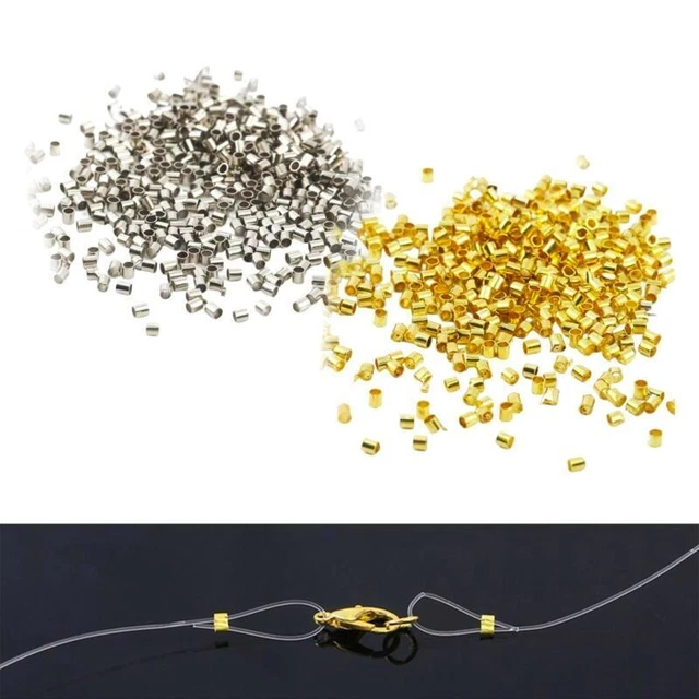Copper Crimp Tube Beads Spacer Bulk Jewelry Making Supplies