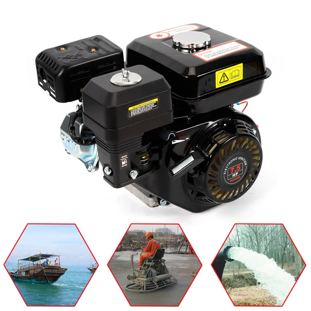 4-takt motor, benzine, 7,5 pk, benzine-kartmotor, standaard, OHV, eencilinder, industriële motor, eenassige motor, benzinemotor voor grasmaaiers, kart, go-cart, 20 mm as/7,5 pk/5,1 kW, 3600 omw/min 4-takt motor, benzine, 7,5 pk, benzine-kartmotor, standaard, OHV, eencilinder, industriële motor, eenassige motor, benzinemotor voor grasmaaiers, kart, go-cart, 20 mm as/7,5 pk/5,1 kW, 3600 omw/min