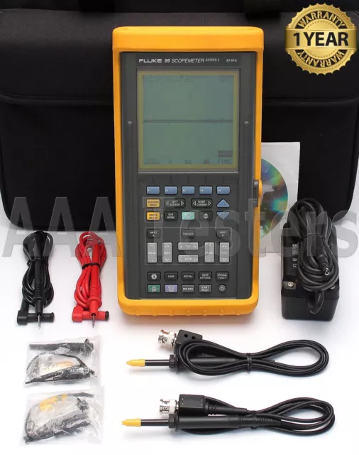 Fluke 99 Scopemeter Séries II 50 MHZ Double Entrée Oscilloscope Scope Mètre