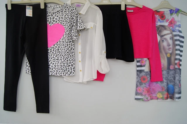Girls Tops, Leggings, Skirt Bundle Age 9-10 Years *New/VGC*