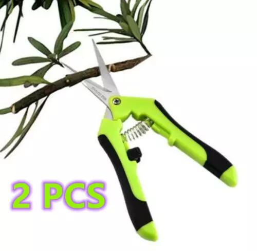 2-Pack Curved Blade Pruning ​Shear Plant Gardening Scissors Trimming Tool