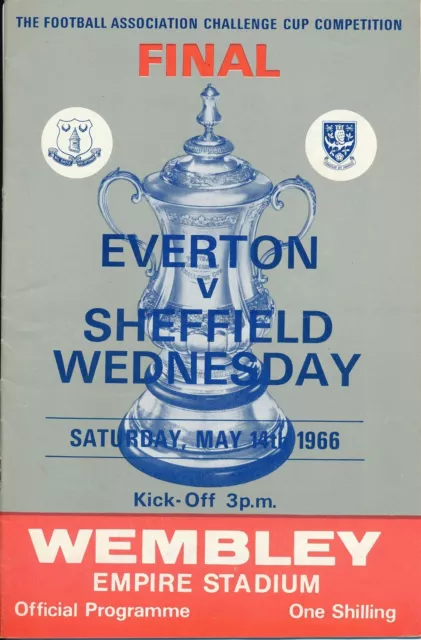 FA CUP FINAL PROGRAMME 1966 Everton v Sheffield Wednesday