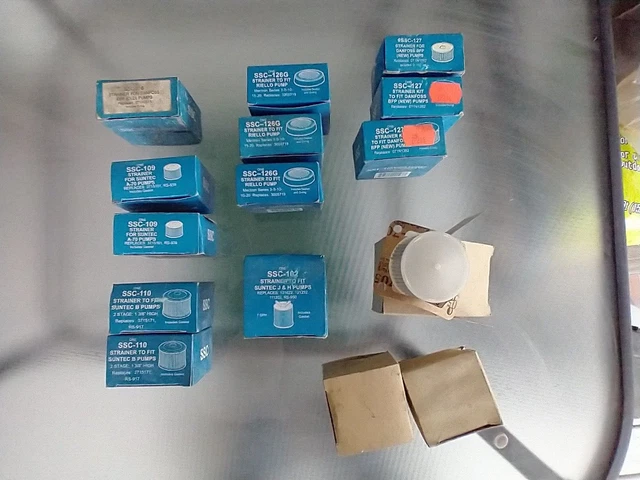 15 Piece Lot Suntek Danfoss Riello Strainer Oil Burner Pump Strainer & Gaskets
