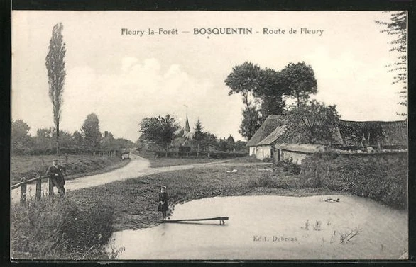 CPA Bosquentin, Route de Fleury