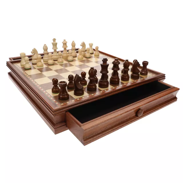 Ultimate Compact Tournament Chess Set with Black Fold-up Board & Triple  Weighted Pieces – Wood Expressions