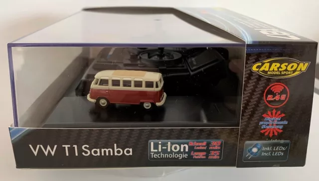 Carson 500504119 - 1:87 VW T1 Samba Bus 2.4G 100% RTR #NEU in OVP#