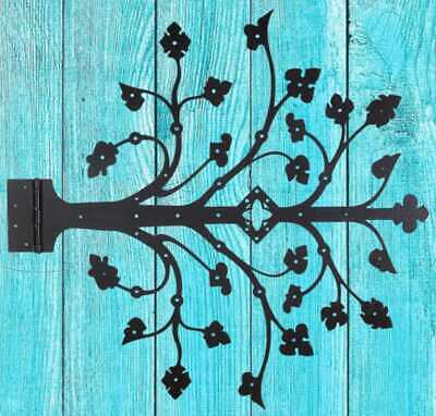 Iron Door Hinges Hinge Black Strap Wrought Pack Cabinet Gate Barn Heavy Forged
