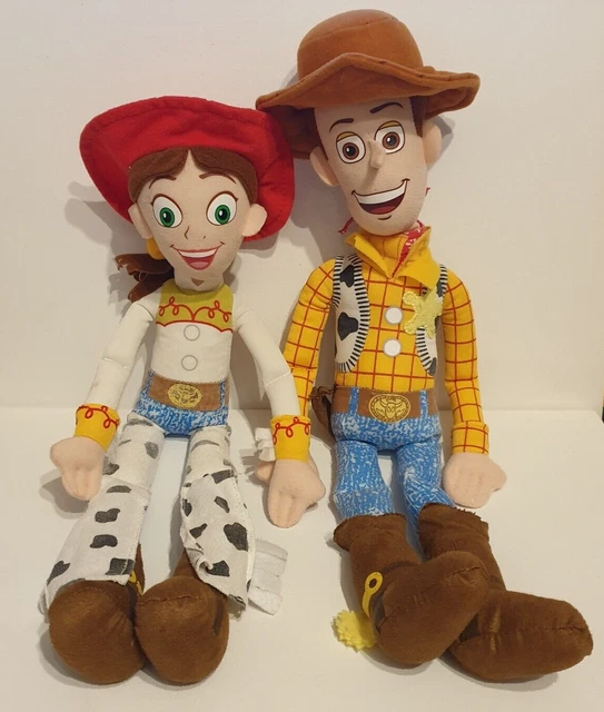 DISNEY PIXAR TOY Story 17" Woody & Jessie Soft Plush Toy Rag Dolls
