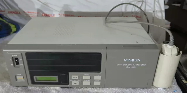 Analyseur de couleur Minolta ca100 CRT avec sonde en état de fonctionnement complet, (Sony BVM) 3