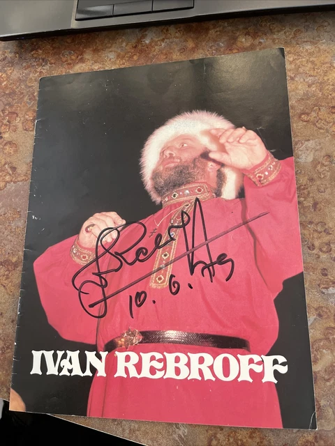 Ivan Rebroff Signed Music Booklet  Dated 10/6/79 German Vocalist