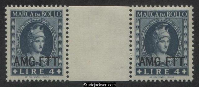 AMG Trieste Fiscal Revenue Stamp, FTT F43a mint, VF