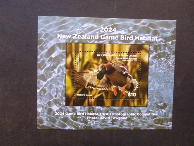 NEW ZEALAND 2024 Game Bird Habitat Mini Sheet Mint Stamp £9.12