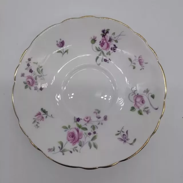 Crown Staffordshire England Fine Bone China Teacup Saucer Plate Floral