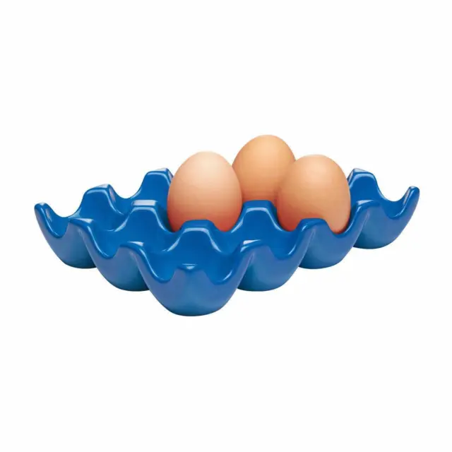Chasseur Egg Tray Dozen Blue Stoneware #19424