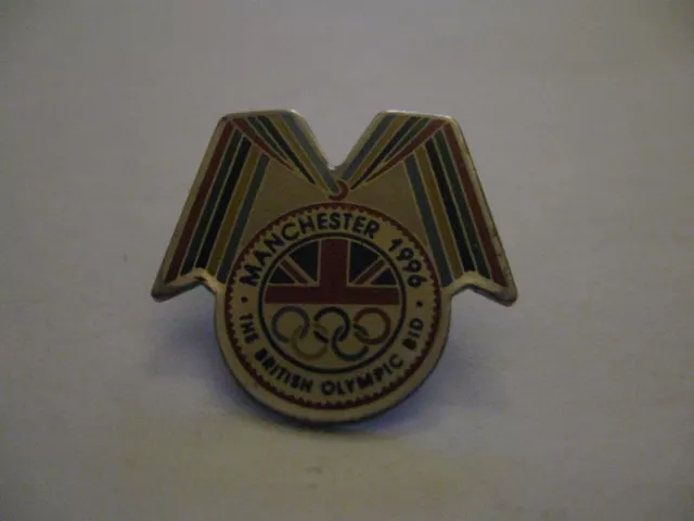 Rare Old 1996 Manchester Olympic Games Bid Metal Press Pin Badge