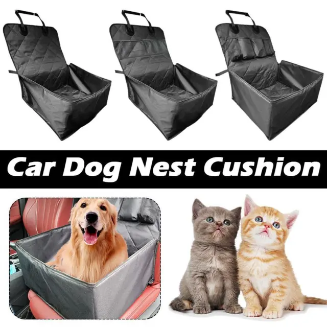 1X Pet Car Seat Pet Booster Carrier Foldable Dog Cat Travel Safety Portable D4P0