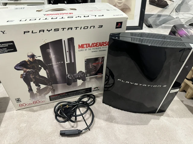 PLAYSTATION 3 PS3 Metal Gear Solid 4 Rare Console Bundle PS3 40gb