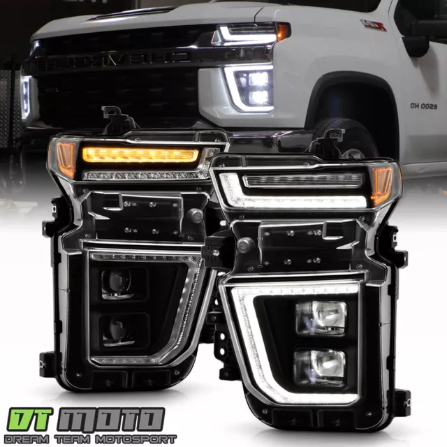 For 2020-2023 Chevy Silverado 2500 3500 HD Halogen Upgrade Full LED Headlights