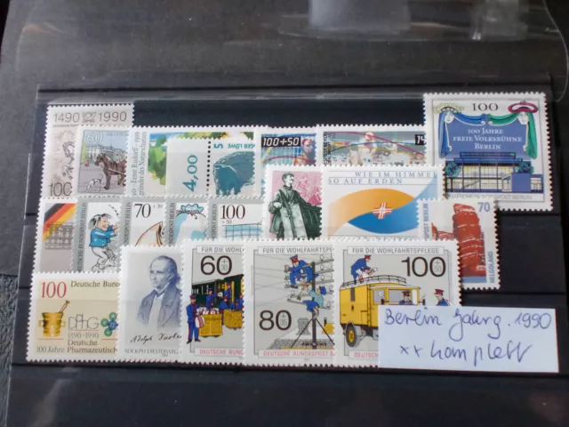 Berlin Jahrgang 1990, Nr. 860 - 879 postfrisch komplett 65  Euro