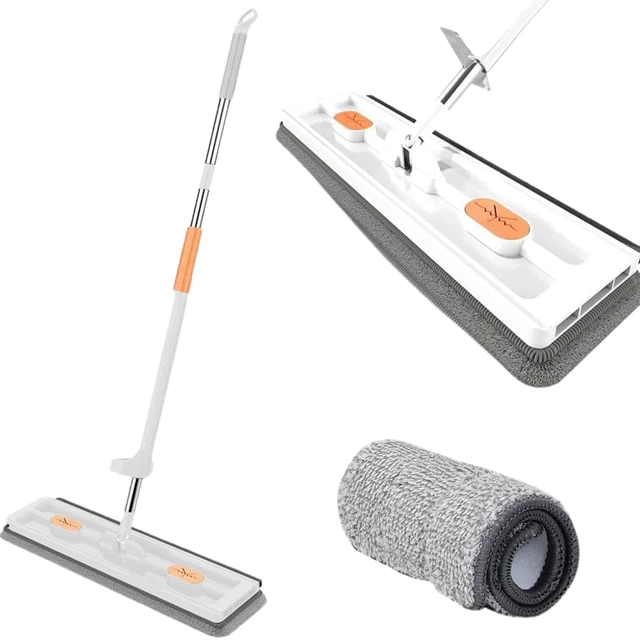 2-in-1 Mop Mop with Scraper Attachment Microfiber Mop Use Tool with for Great