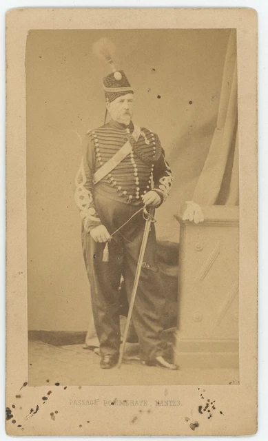 CDV militaire circa 1865. Portrait d'un marin par Klary à Oran. Algérie