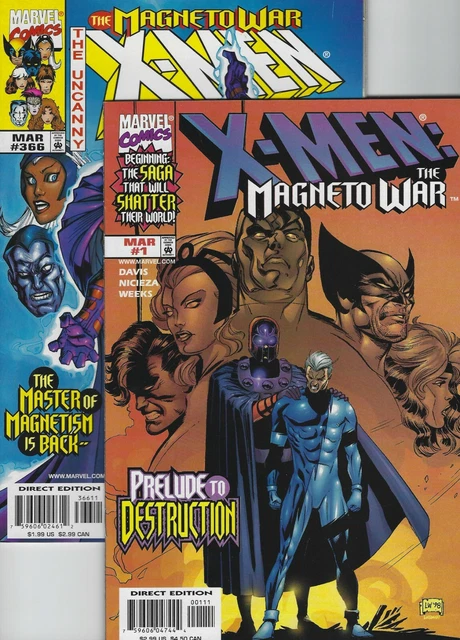 X-MEN MAGNETO WAR Parts 1 to 6 Complete Marvel Comics UNCANNY X-MEN