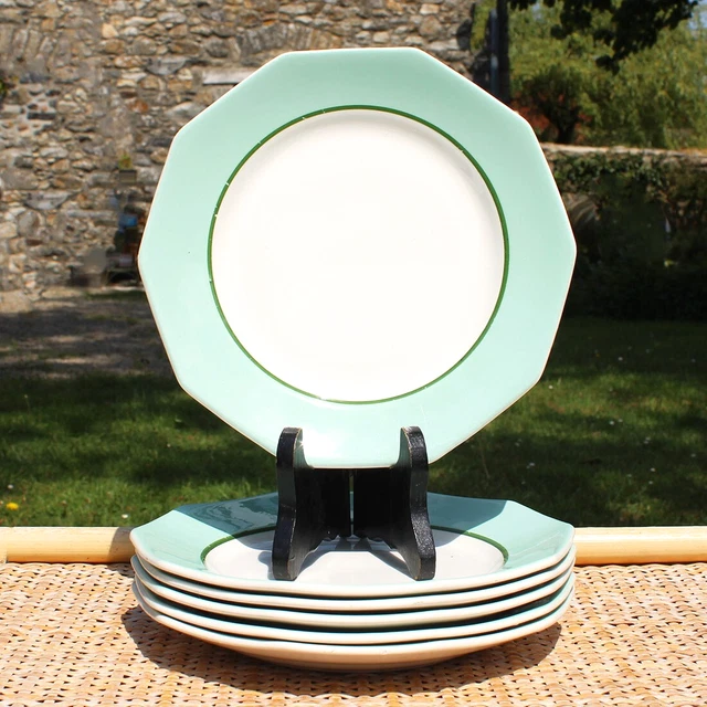 Ancienne Assiette à Dessert Minton BB Anemone 1876 – État D'usage