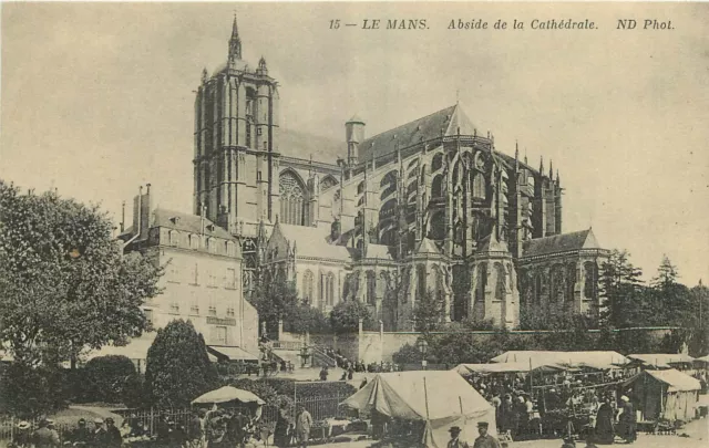 72  LE MANS  ABSIDE DE LA CATHEDRALE  ND Phot  15