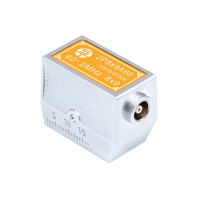 YUSHI Angle Beam Transducer Ultrasonic Probe 2MHz 8*9mm 45 60 70 Degrees