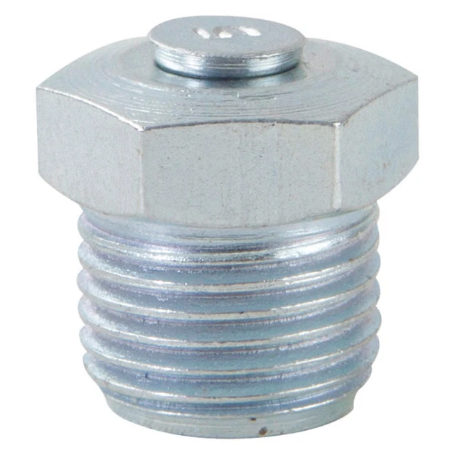 WESTWARD 52NZ75 Grease Fitting,Straigth,Stl,1/2" L,PK10